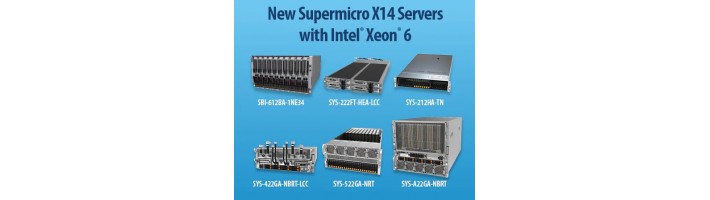 Supermicro анонсировал новые серверы на базе Intel X14